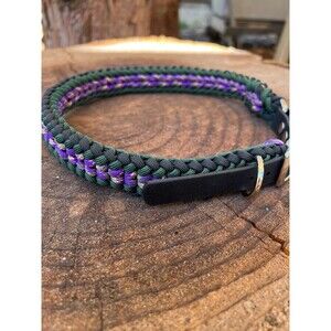 Fits 21-23 in. Neck Size, Wide Sanctified Paracord Adjustable Dog Collar